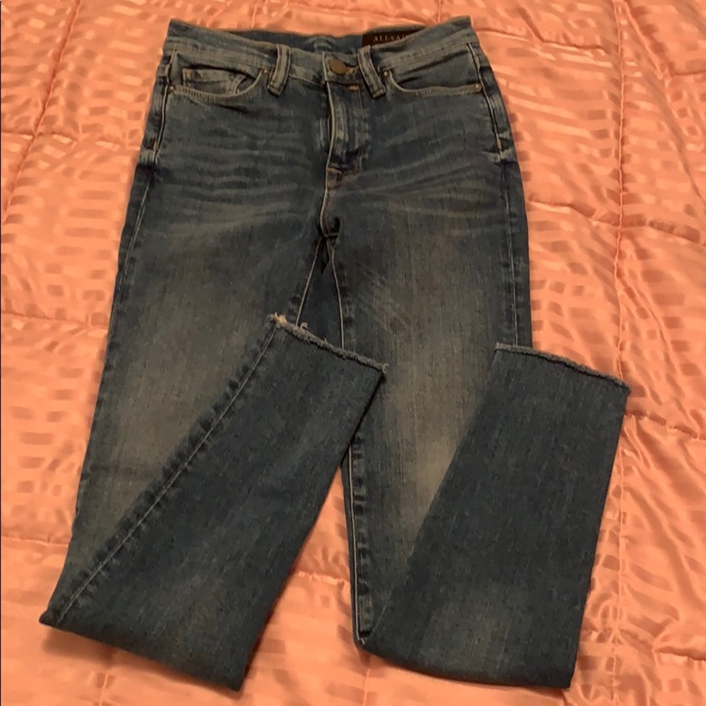 All Saints Eve Ankle Skinny High Rise Jeans